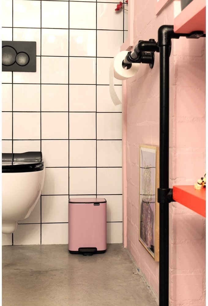 Brabantia Bo Pedalspand 7 L, Lilac Pink