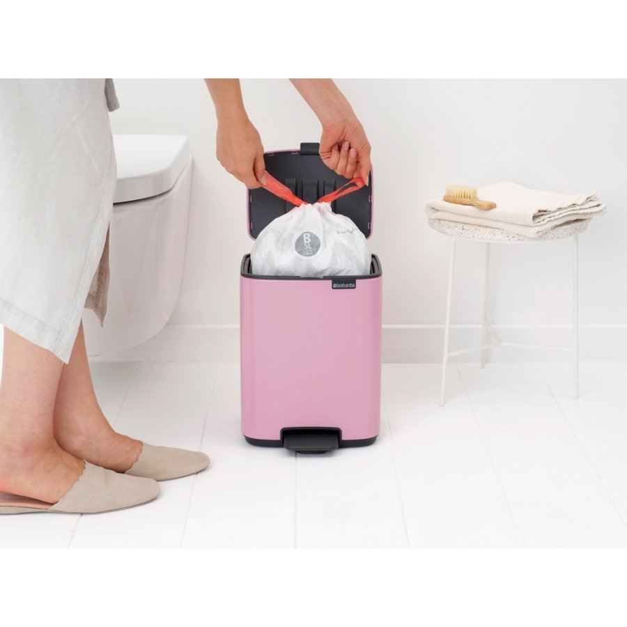 Brabantia Bo Pedalspand 7 L, Lilac Pink