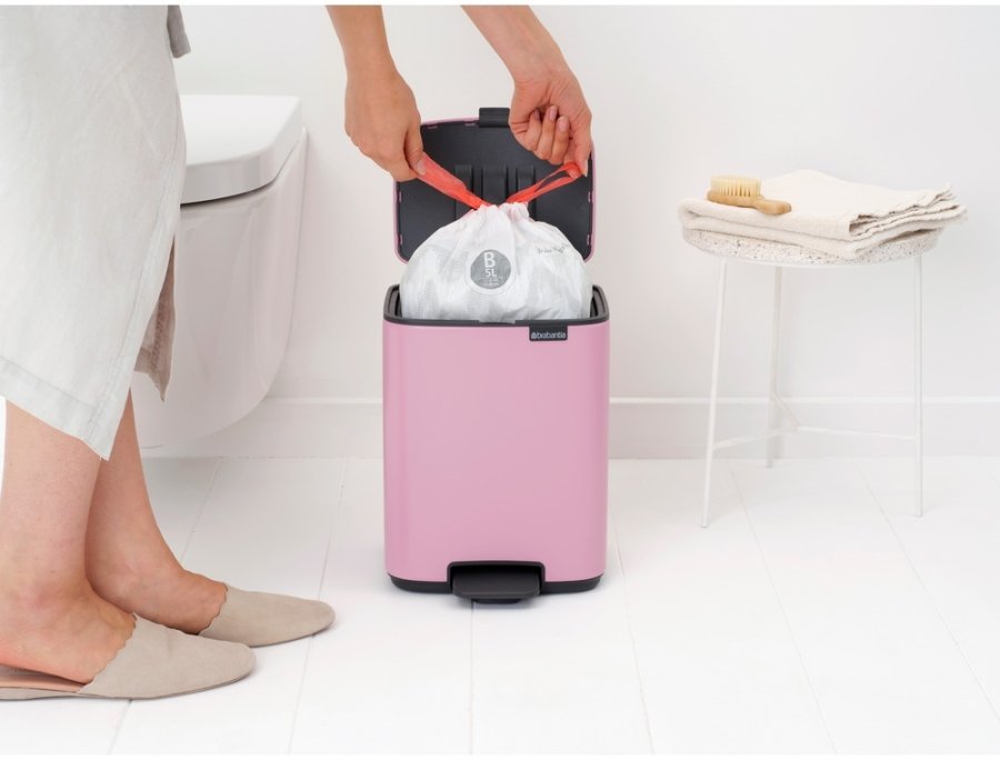 Brabantia Bo Pedalspand 7 L, Lilac Pink