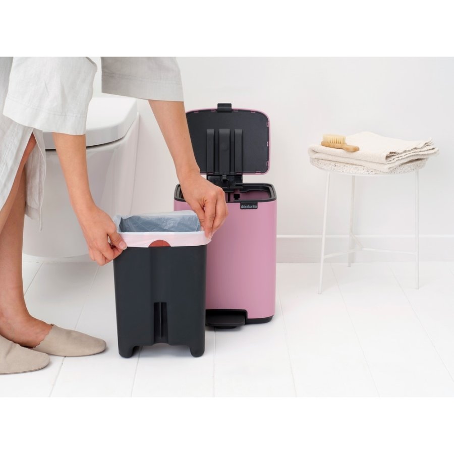 Brabantia Bo Pedalspand 7 L, Lilac Pink