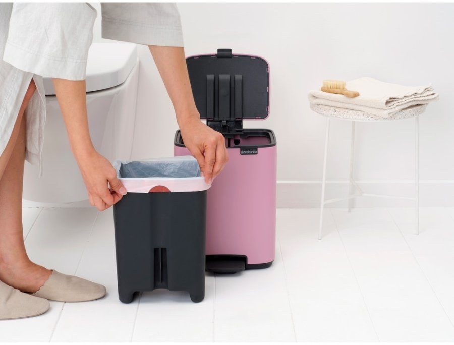 Brabantia Bo Pedalspand 7 L, Lilac Pink