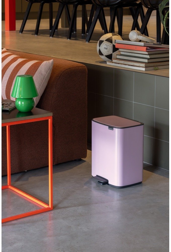 Brabantia Bo Pedalspand 12 L, Lilac Pink