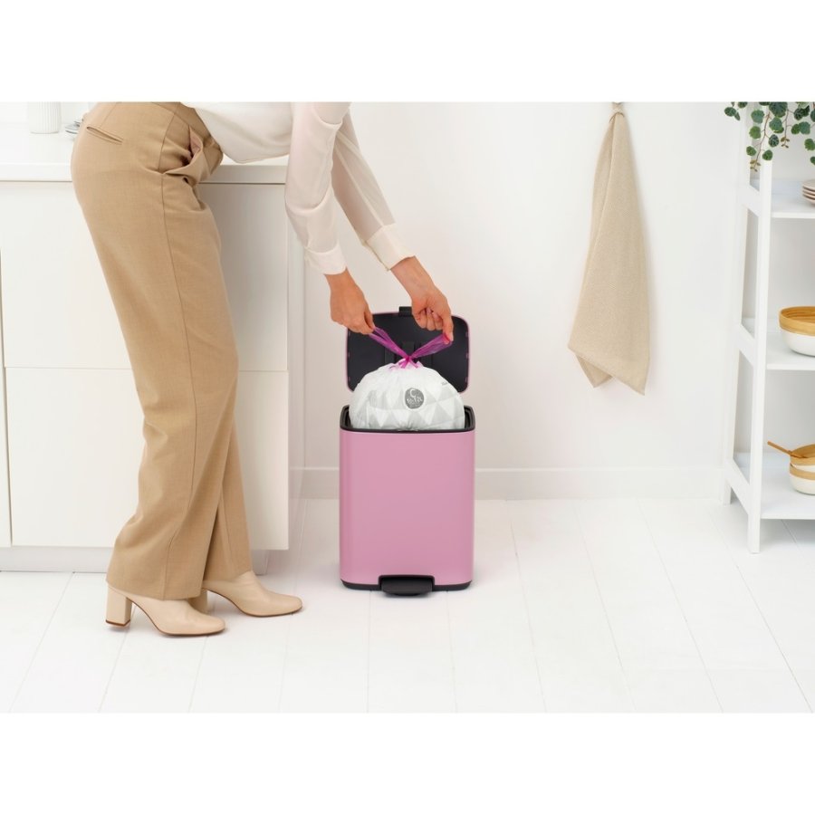 Brabantia Bo Pedalspand 12 L, Lilac Pink