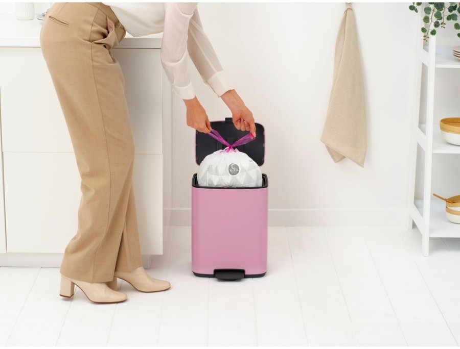 Brabantia Bo Pedalspand 12 L, Lilac Pink