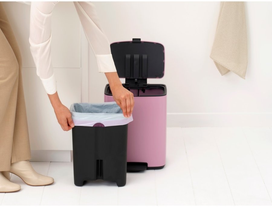 Brabantia Bo Pedalspand 12 L, Lilac Pink