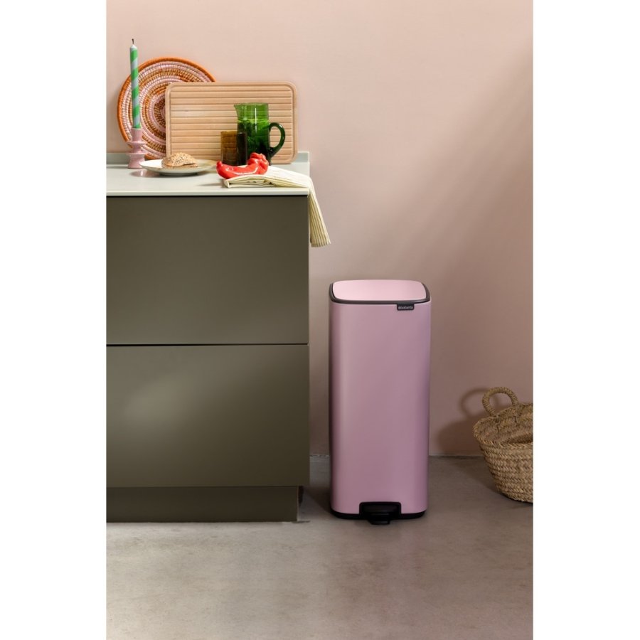 Brabantia Bo Pedalspand 30 L, Lilac Pink