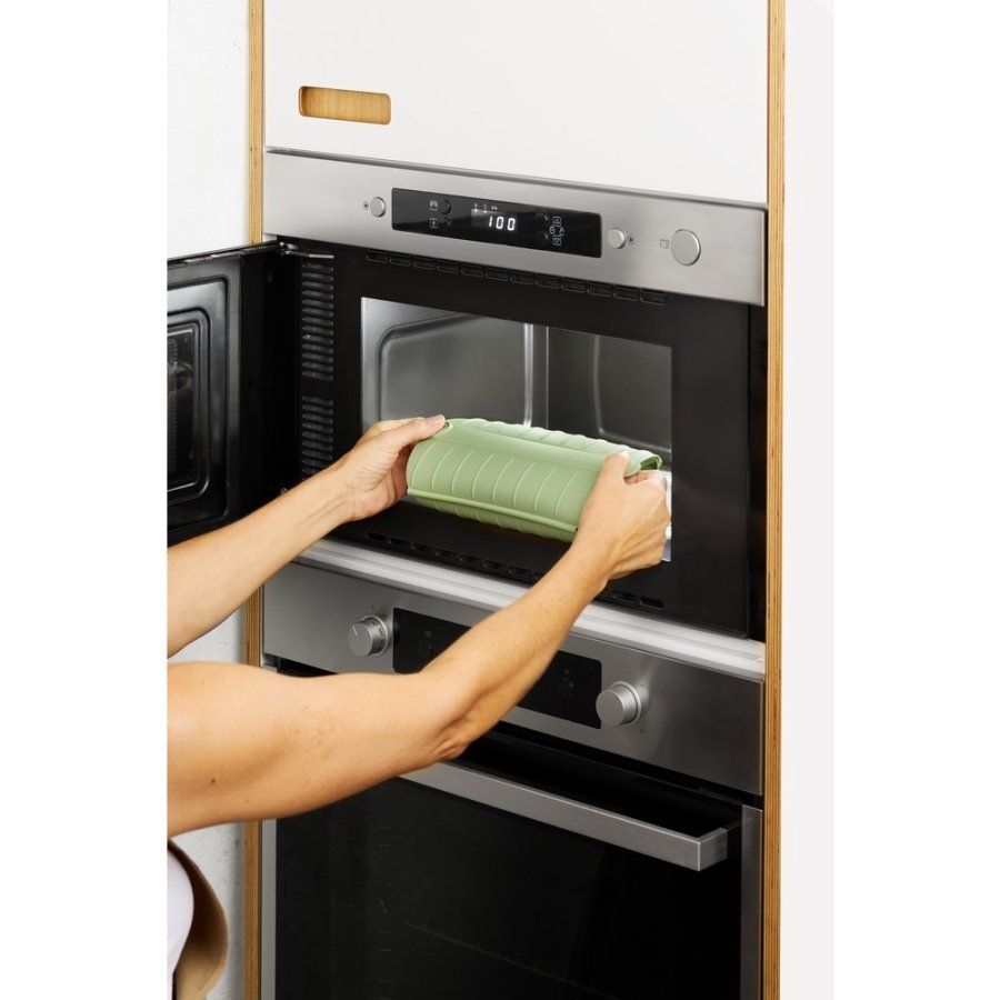 L&eacute;ku&eacute; Microwave Dampkoger 26x13,5 cm, Gr�n