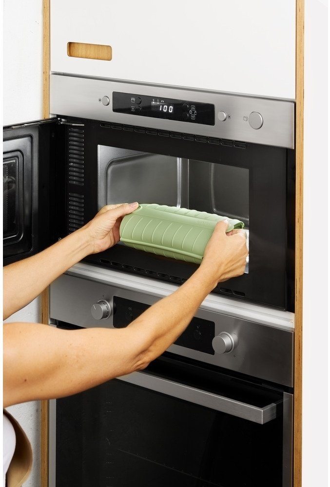 L&eacute;ku&eacute; Microwave Dampkoger 26x13,5 cm, Gr�n