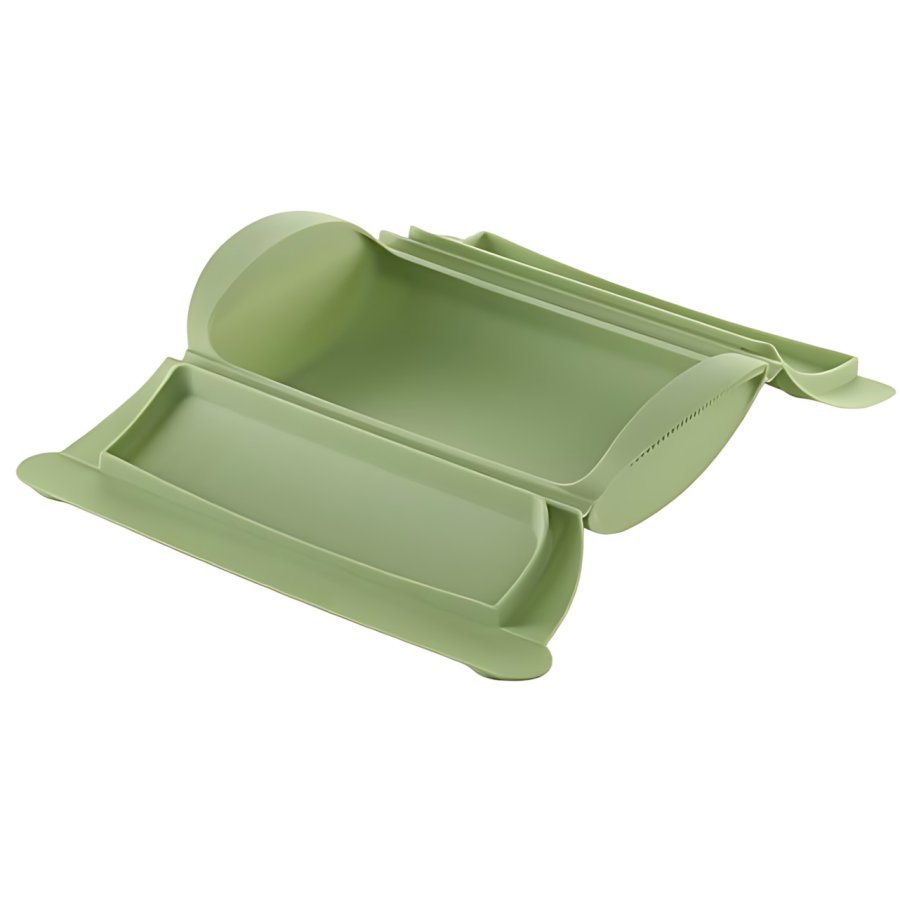 L&eacute;ku&eacute; Microwave Dampkoger 26x13,5 cm, Gr�n