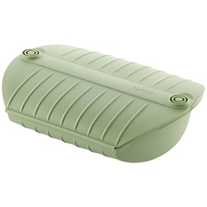 L�ku� Microwave Dampkoger m. Bakke 27,5x21 cm, Gr�n