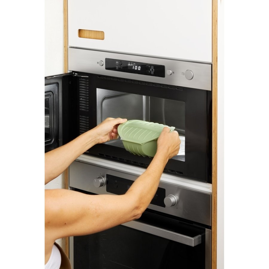 L�ku� Microwave Dampkoger 21,2x15,5 cm, Gr�n