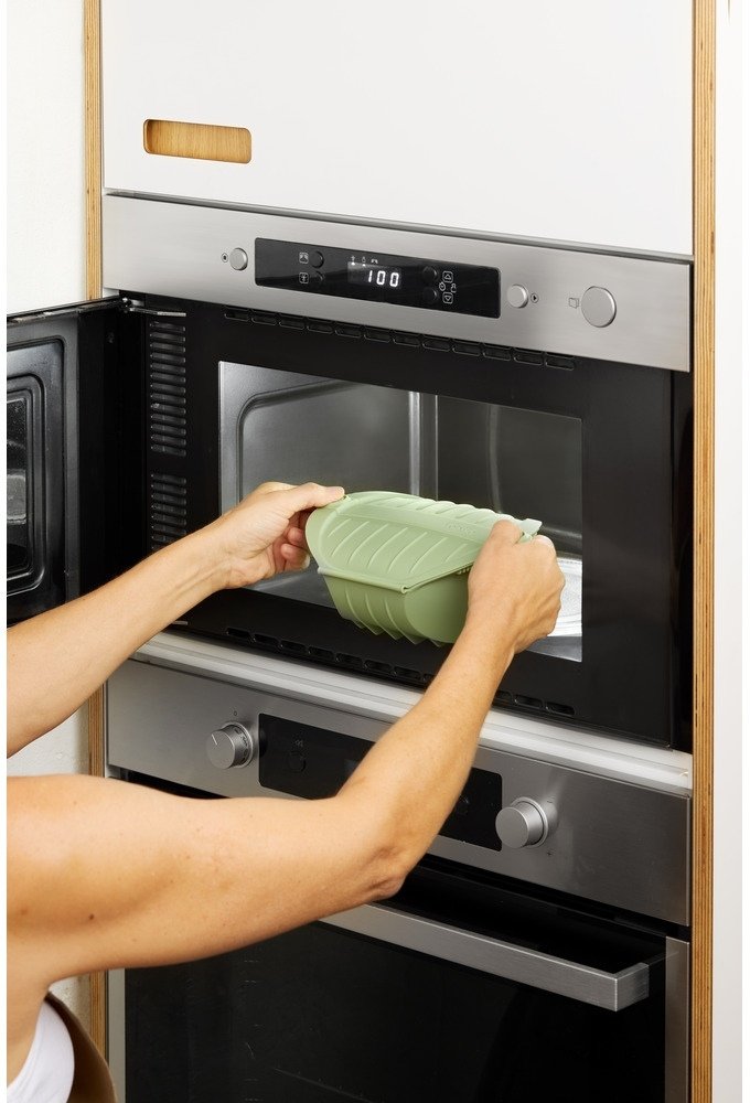 L�ku� Microwave Dampkoger 21,2x15,5 cm, Gr�n