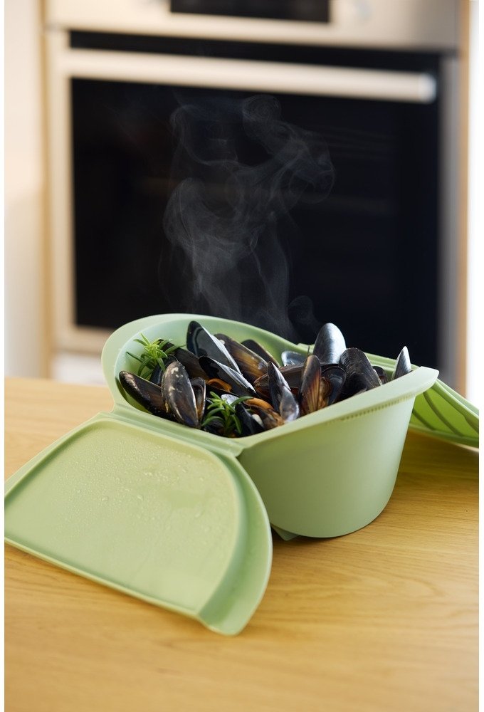 L�ku� Microwave Dampkoger 21,2x15,5 cm, Gr�n