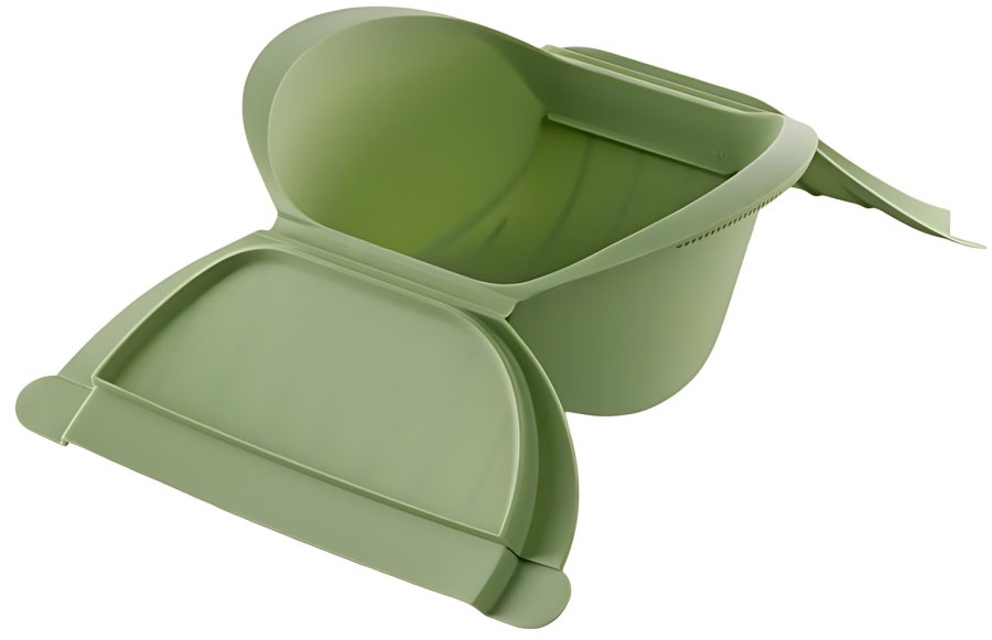 L�ku� Microwave Dampkoger 26x18,5 cm, Gr�n