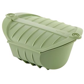 L�ku� Microwave Dampkoger 26x18,5 cm, Gr�n