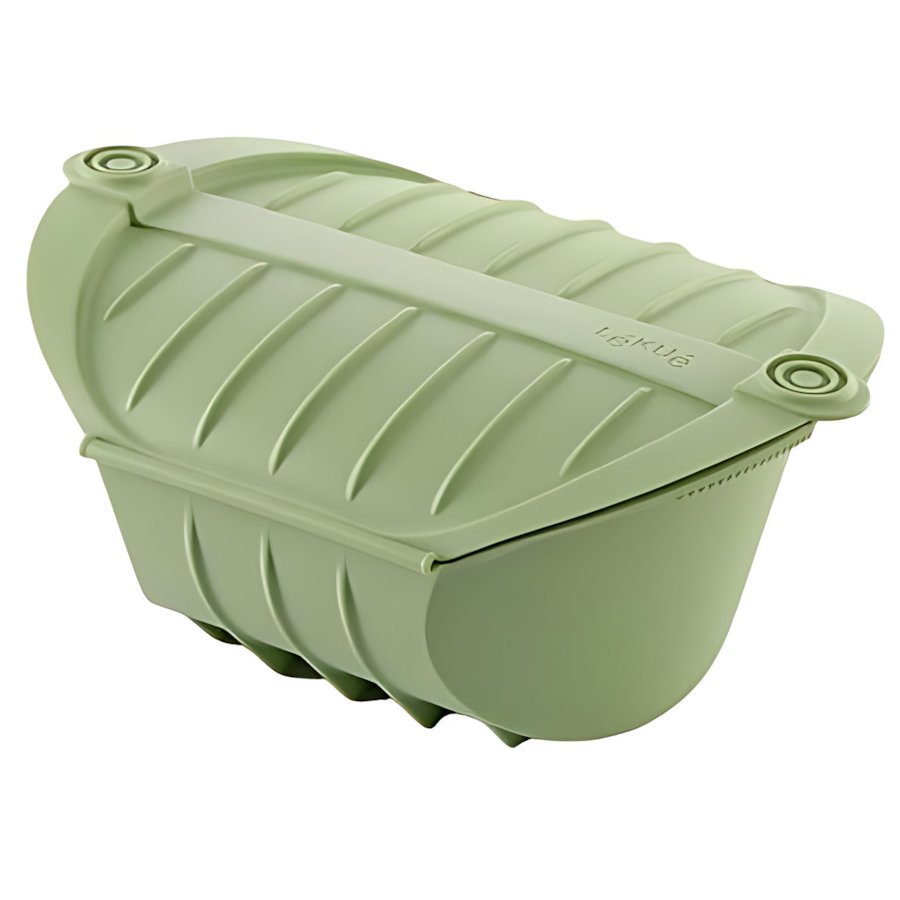 L�ku� Microwave Dampkoger 26x18,5 cm, Gr�n