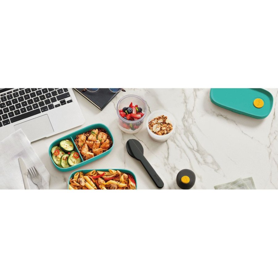 Lékué To Go Bestik m. Etui, Sort