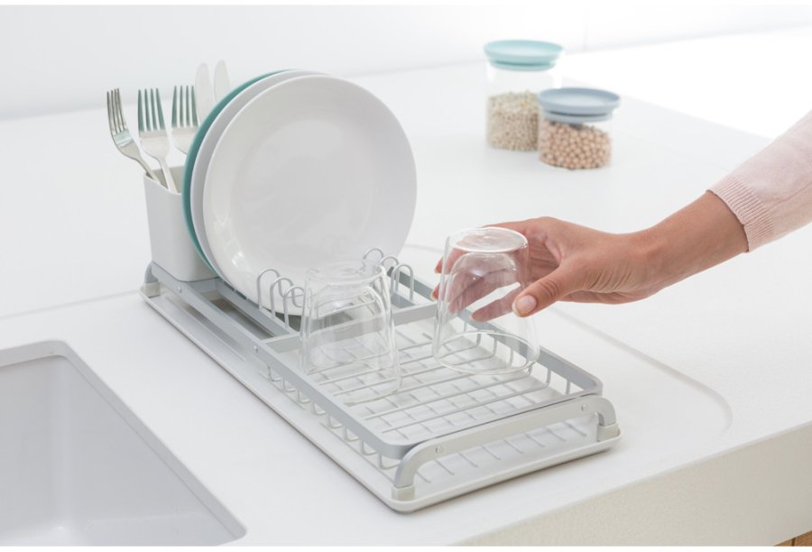 Brabantia Sink-Side Opvaskestativ Kompakt 46 cm, Lysegr