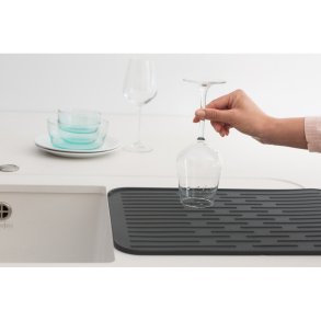 Brabantia Sink-Side Silikoneopvaskemåtte 43,8 cm, Mørkegrå