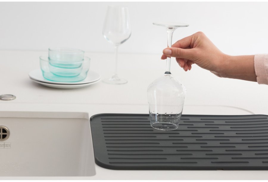 Brabantia Sink-Side Silikoneopvaskemtte 43,8 cm, Mrkegr