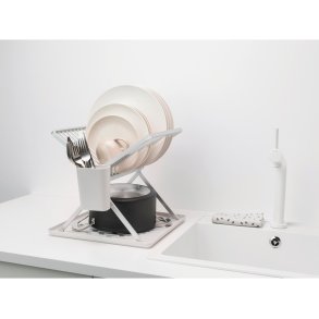 Brabantia Sink-Side Opvaskestativ Sammenklappelig 37 cm, Lysegrå