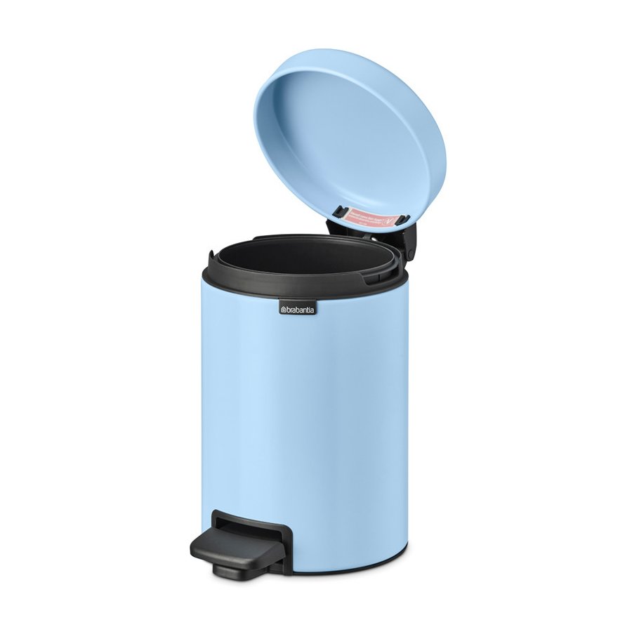 Brabantia NewIcon Pedalspand m. Inderspand 3 L, Dreamy Blue