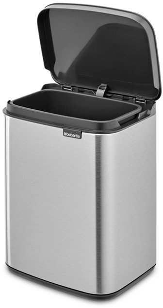 Brabantia Bo Affaldsspand Fingerprint Proof 4 L, Matt Steel