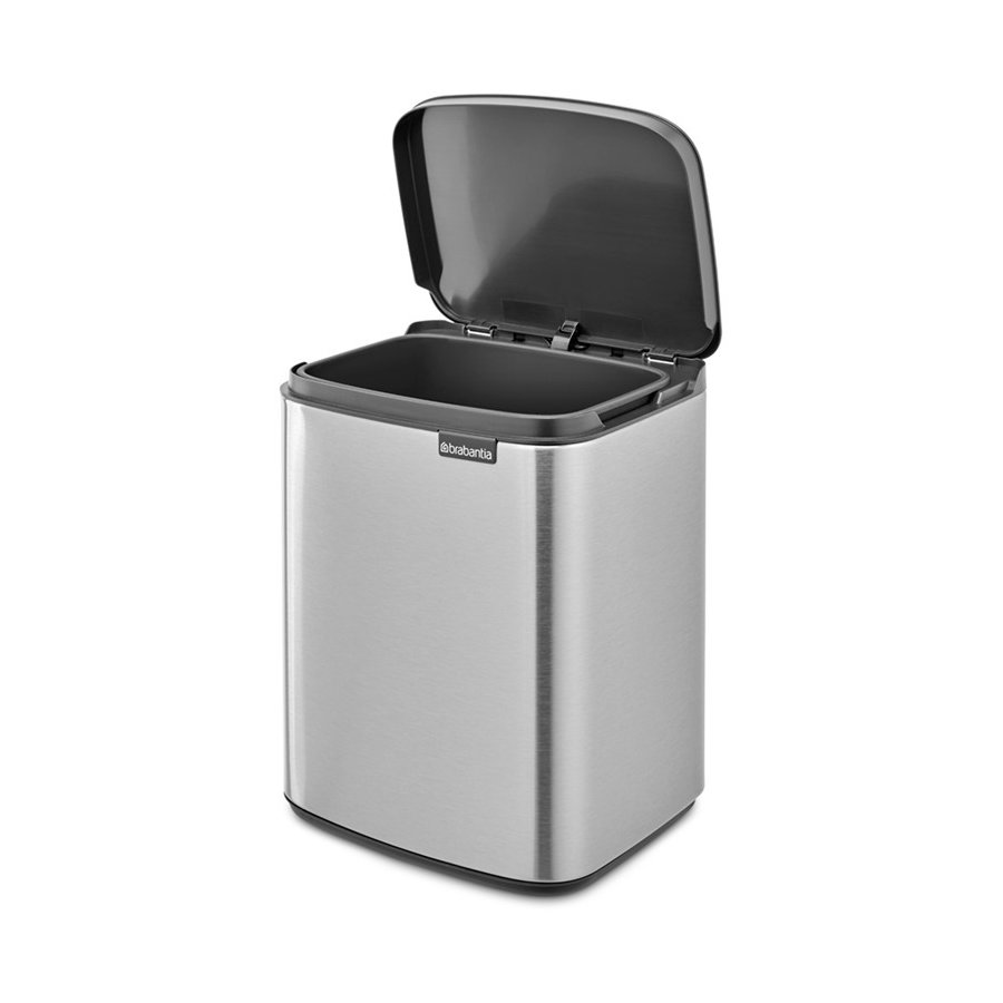 Brabantia Bo Affaldsspand Fingerprint Proof 7 L, Matt Steel