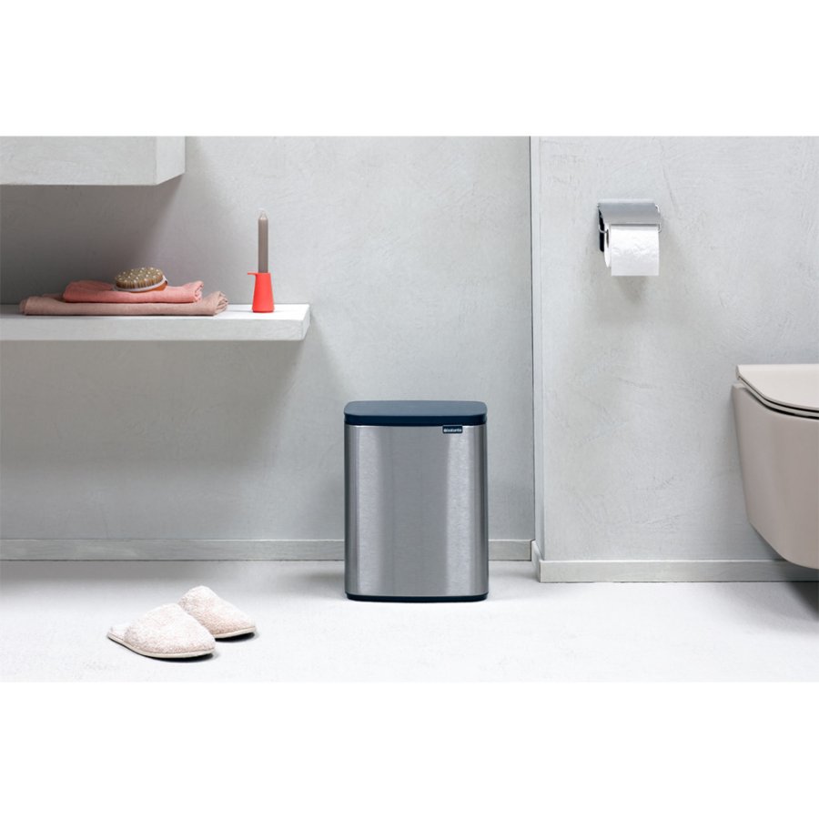 Brabantia Bo Affaldsspand Fingerprint Proof 7 L, Matt Steel