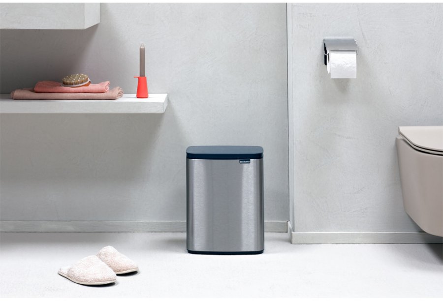 Brabantia Bo Affaldsspand Fingerprint Proof 7 L, Matt Steel