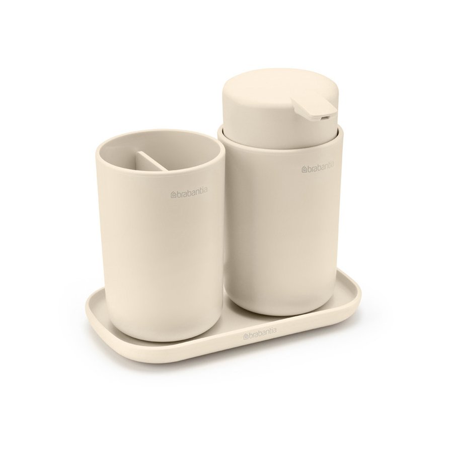 Brabantia ReNew Bathroom Badevrelsesst 3 Dele, Soft Beige