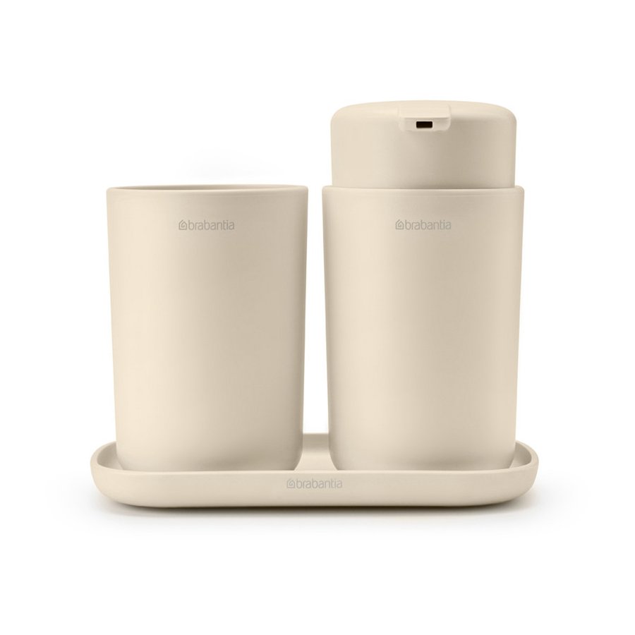 Brabantia ReNew Bathroom Badevrelsesst 3 Dele, Soft Beige