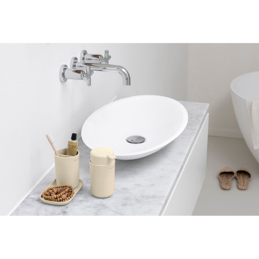 Brabantia ReNew Bathroom Badevrelsesst 3 Dele, Soft Beige