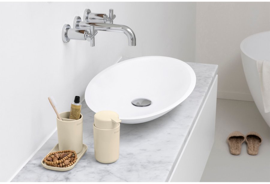 Brabantia ReNew Bathroom Badevrelsesst 3 Dele, Soft Beige