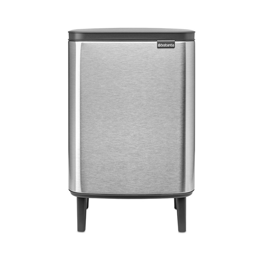 Brabantia Bo Hi Affaldsspand Fingerprint Proof 12 L, Matt Steel