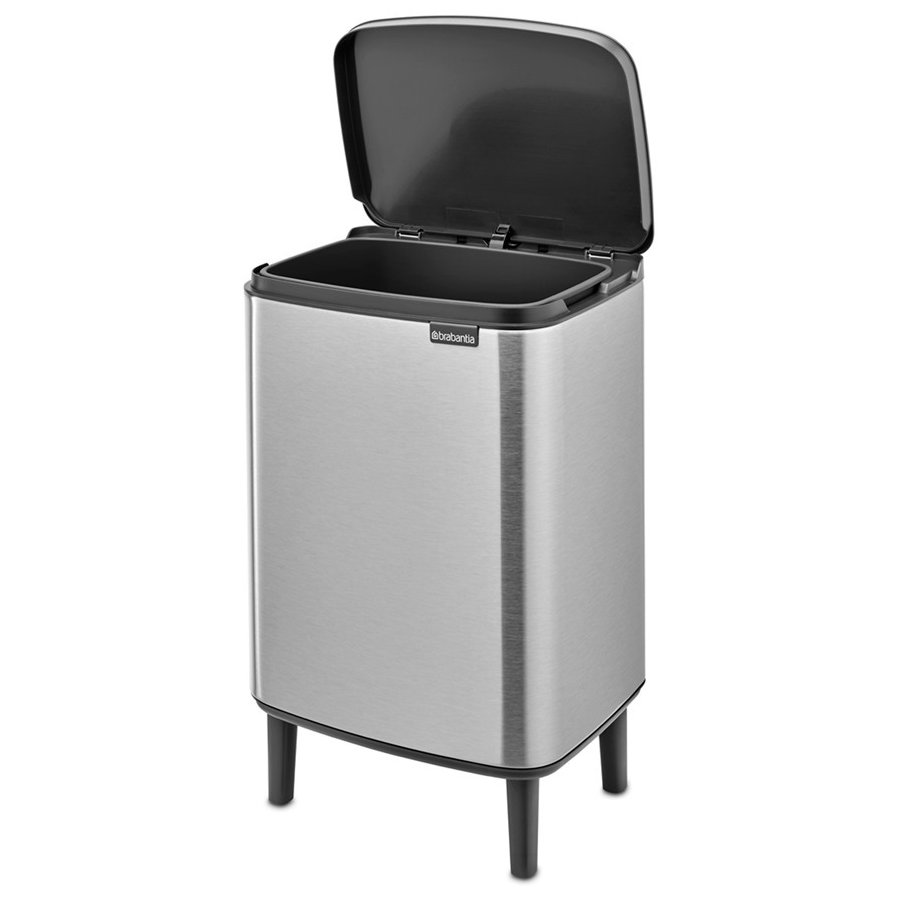 Brabantia Bo Hi Affaldsspand Fingerprint Proof 12 L, Matt Steel