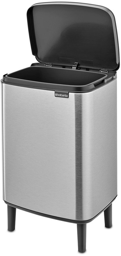 Brabantia Bo Hi Affaldsspand Fingerprint Proof 12 L, Matt Steel