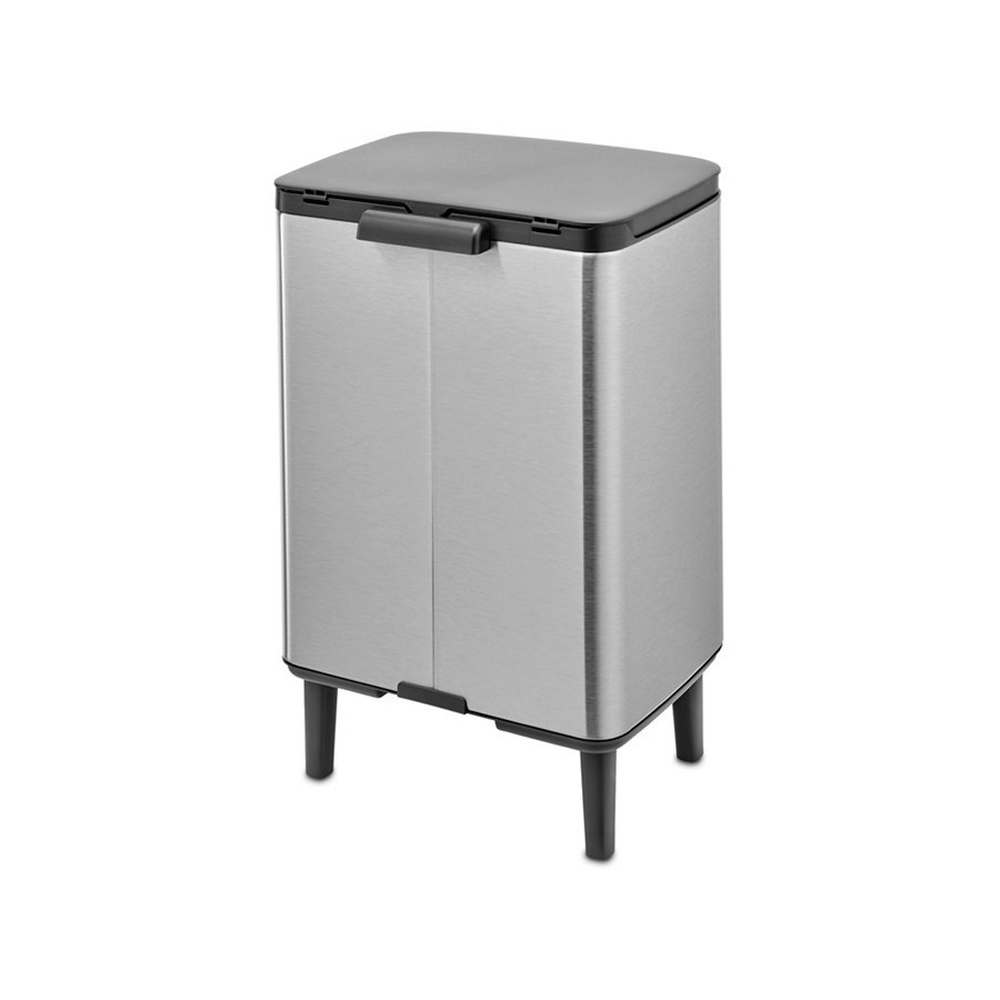 Brabantia Bo Hi Affaldsspand Fingerprint Proof 12 L, Matt Steel