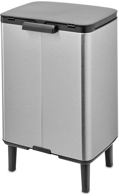 Brabantia Bo Hi Affaldsspand Fingerprint Proof 12 L, Matt Steel