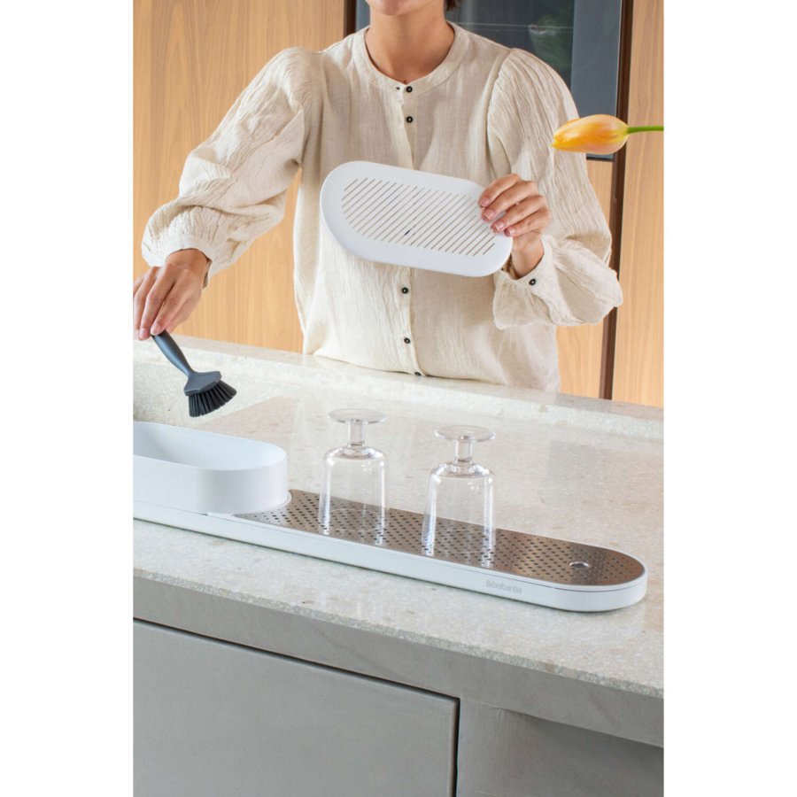 Brabantia SinkStyle Organiser 2 Dele, Mineral Fresh White