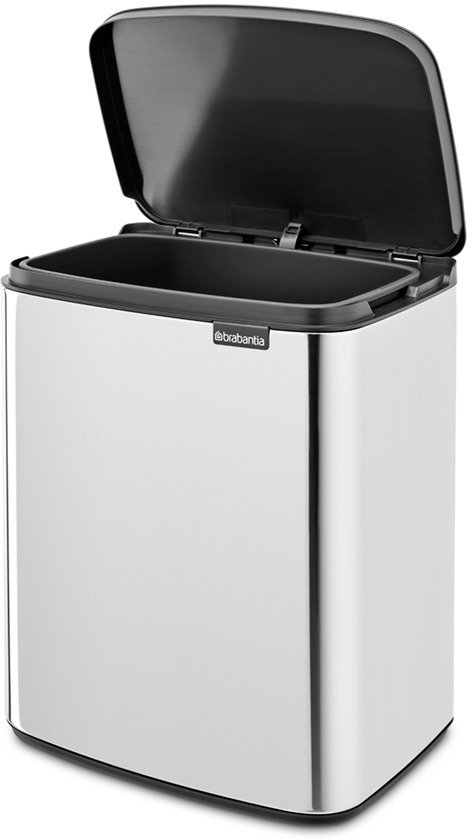 Brabantia Bo Affaldsspand 12 L, Brilliant Steel