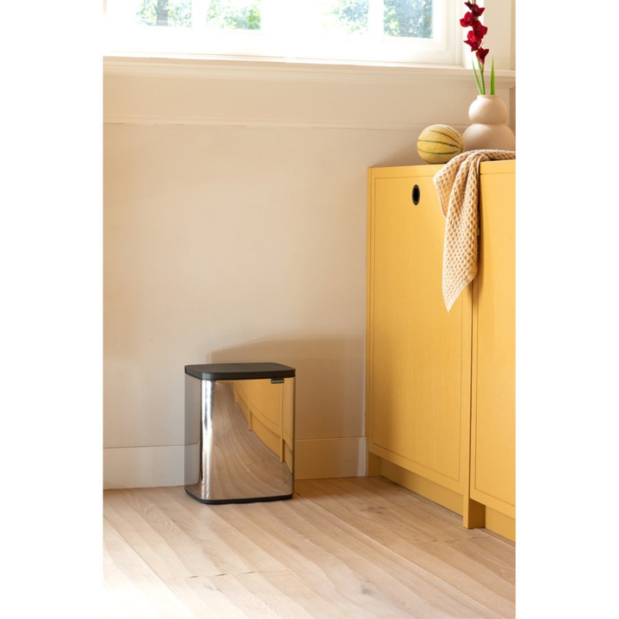 Brabantia Bo Affaldsspand 12 L, Brilliant Steel