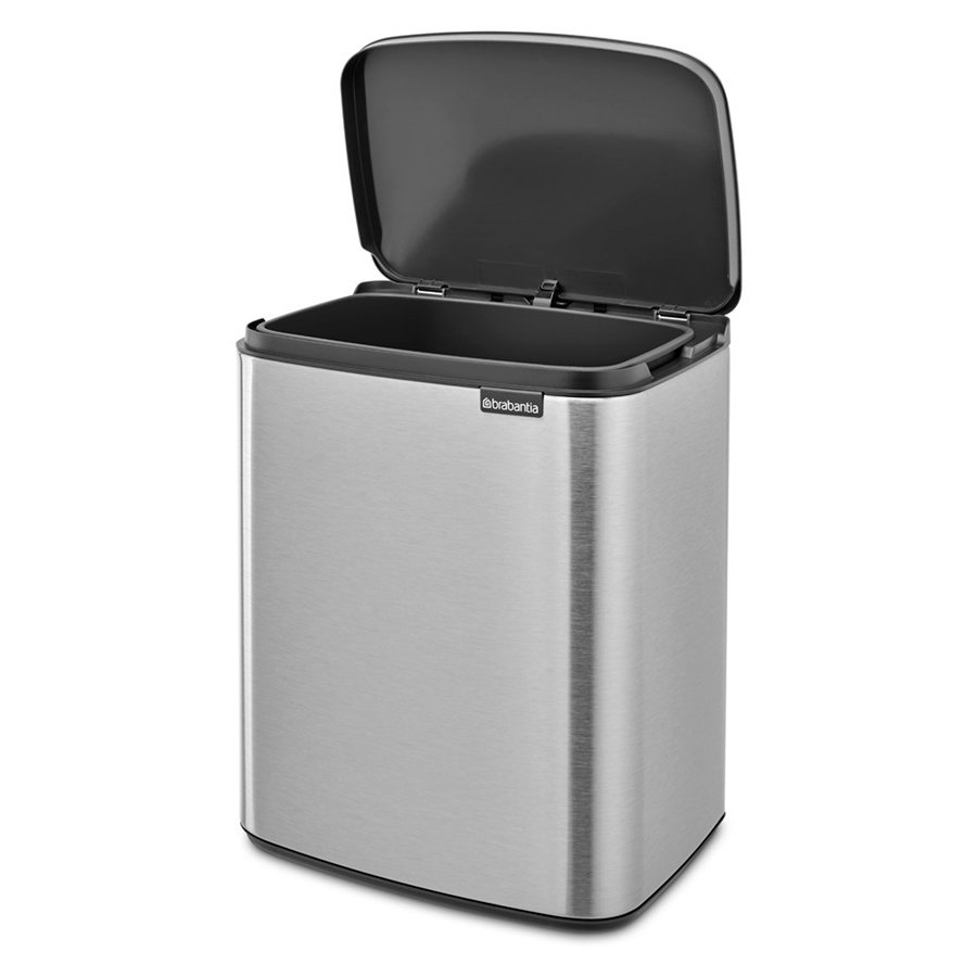 Brabantia Bo Affaldsspand Fingerprint Proof 12 L, Matt Steel