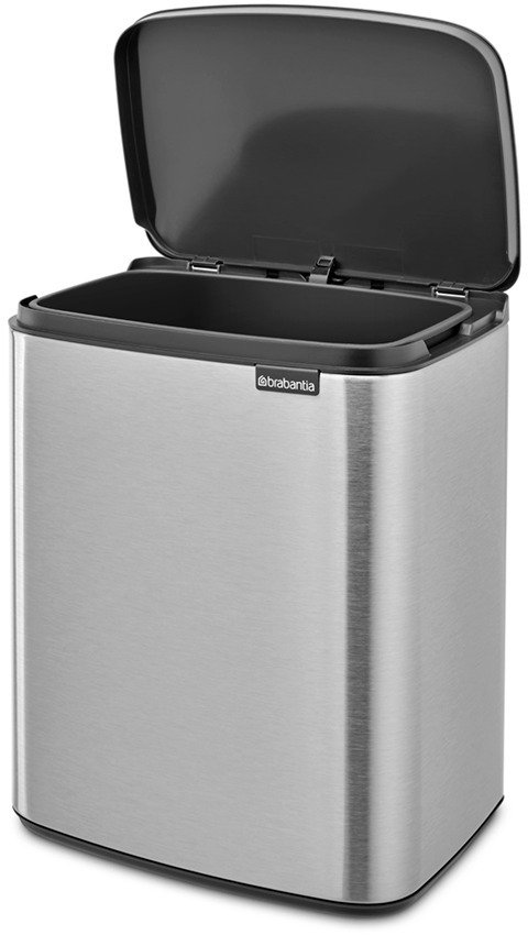 Brabantia Bo Affaldsspand Fingerprint Proof 12 L, Matt Steel