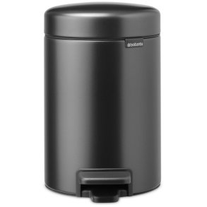 Brabantia NewIcon Pedalspand 3 L, Confident Grey