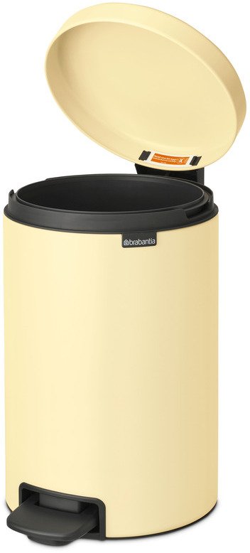 Brabantia Newicon Pedalspand 12 L, Mellow Yellow