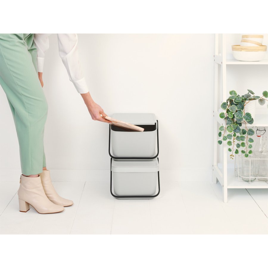 Brabantia Sort & Go Affaldsspand 20 L, Light Grey