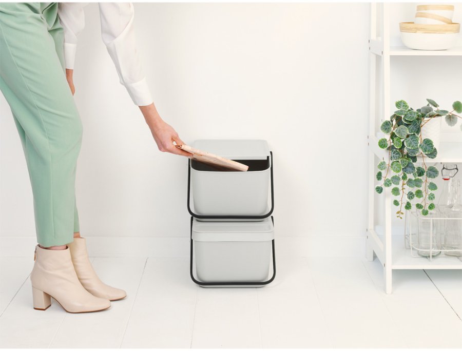 Brabantia Sort & Go Affaldsspand 20 L, Light Grey