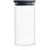 Brabantia Tasty Opbevaringsglas Stabelbart 1,1 L, Mrkegr