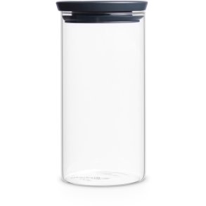 Brabantia Tasty Opbevaringsglas Stabelbart 1,1 L, Mørkegrå